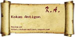 Kokas Antigon névjegykártya